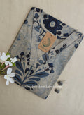 "Heer" Grey Blue Printed Cotton kurta