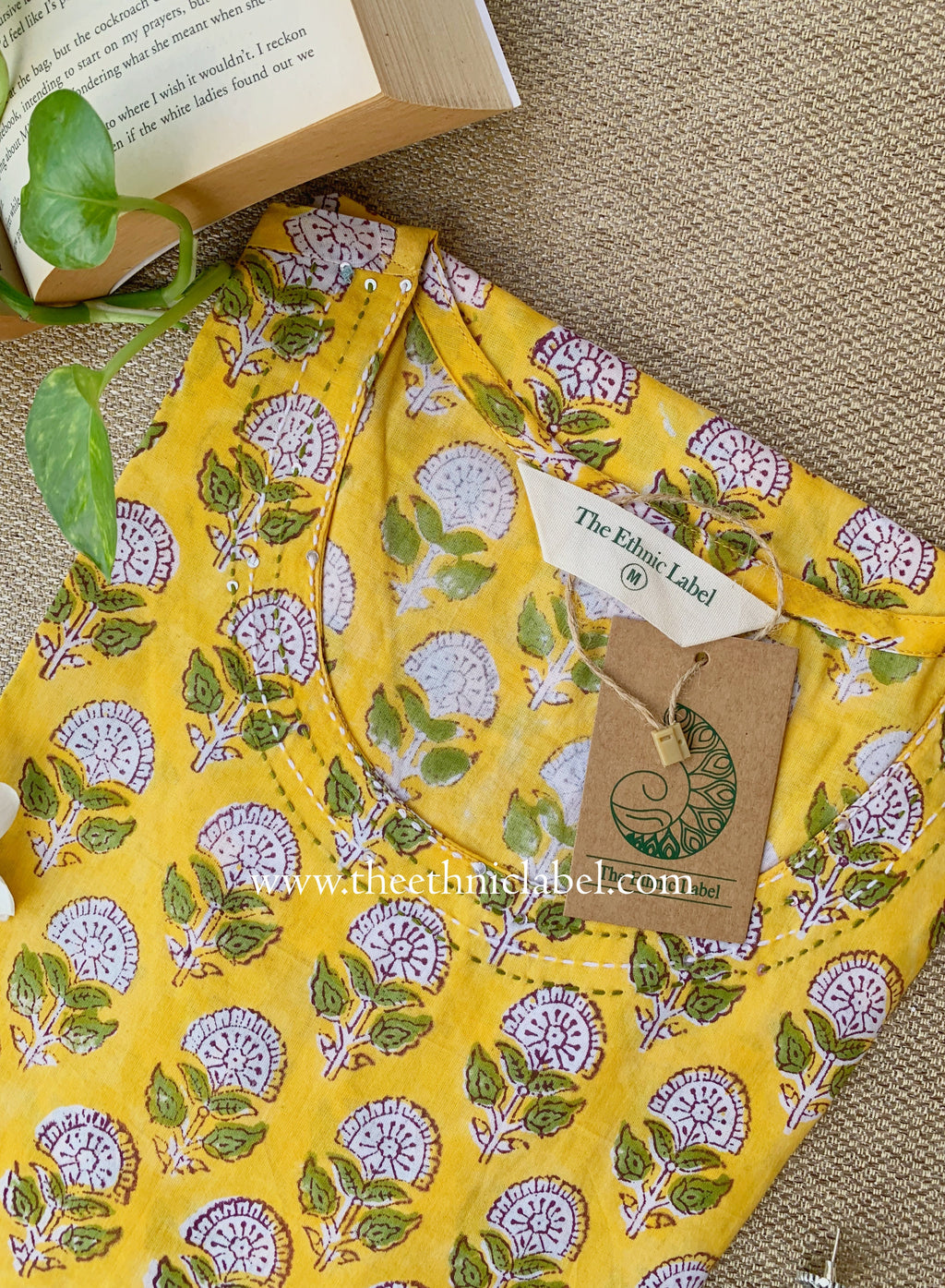 "Nirmaya" Hand Block Printed Cotton kurta