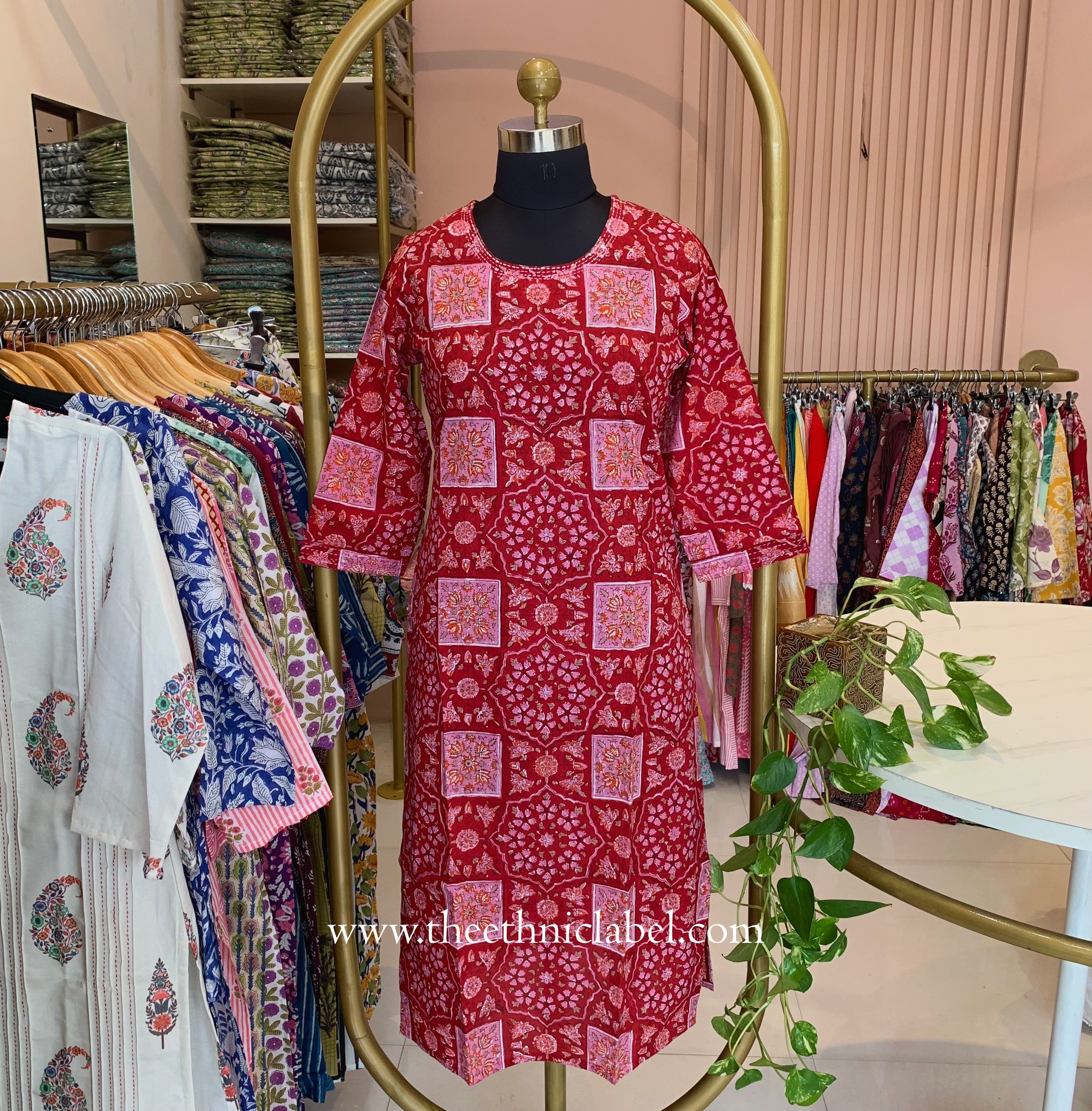 "Chhap" Hand Block Printed Cotton kurta