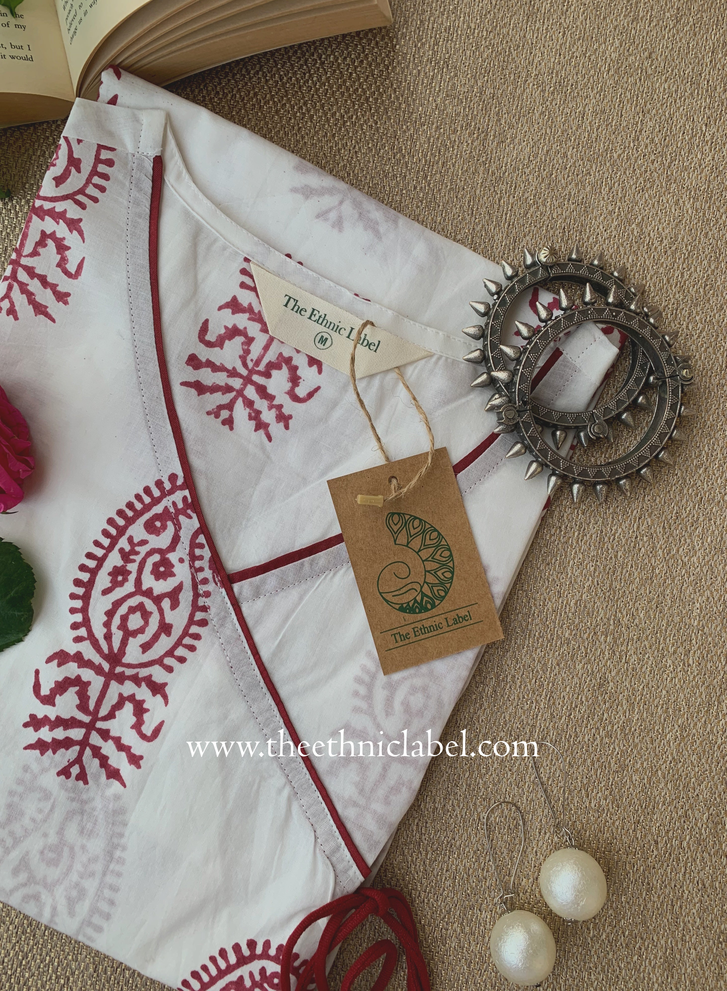 "Jahaan" Hand Block Printed Cotton kurta