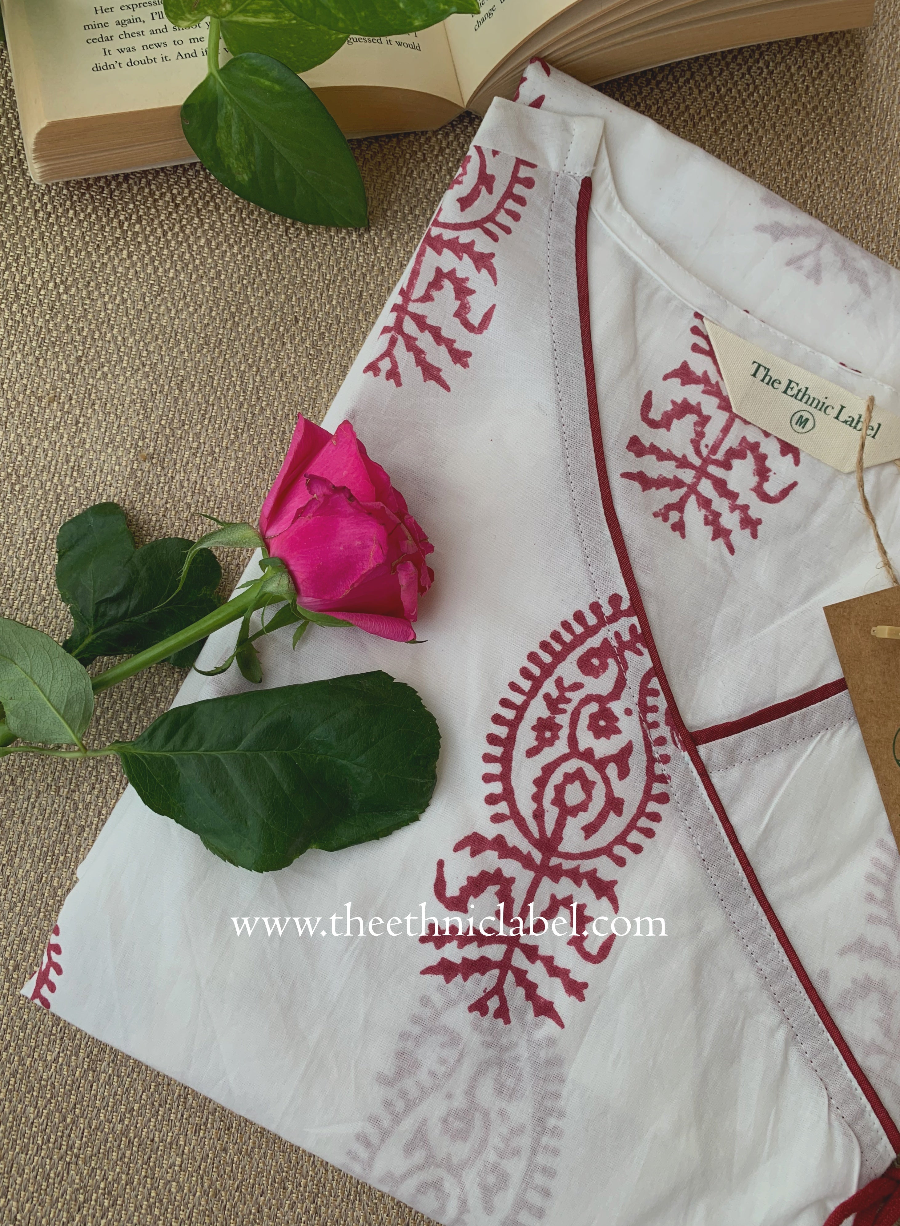 "Jahaan" Hand Block Printed Cotton kurta