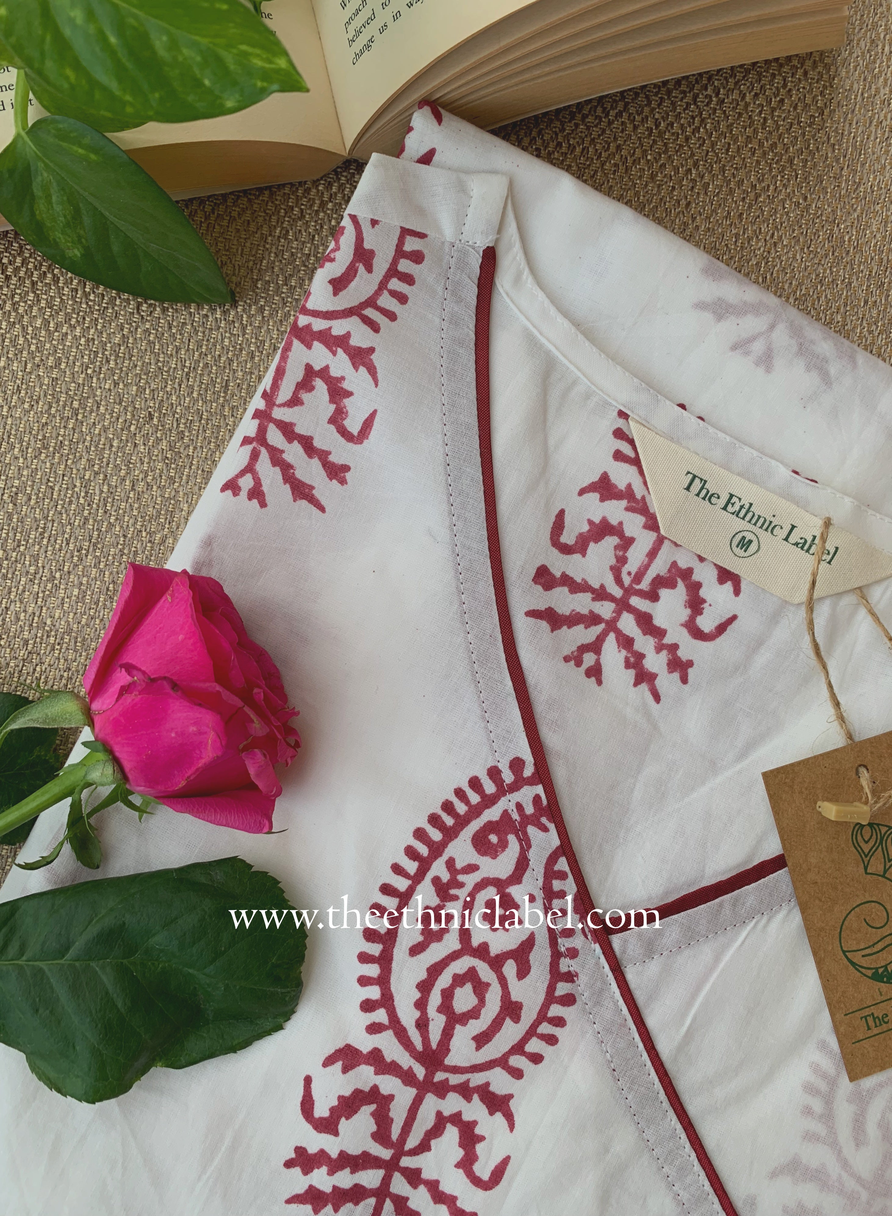 "Jahaan" Hand Block Printed Cotton kurta