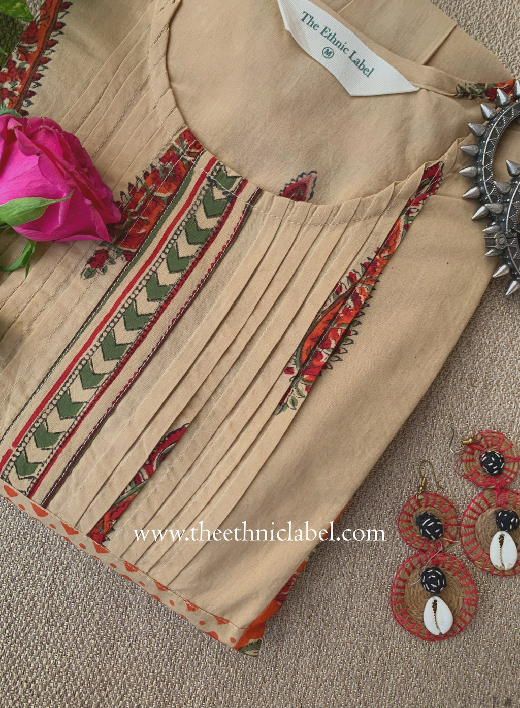"Dastaan" Hand Block Printed Cotton kurta