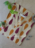 "Tilak" Beige Cotton kurta - Big Size