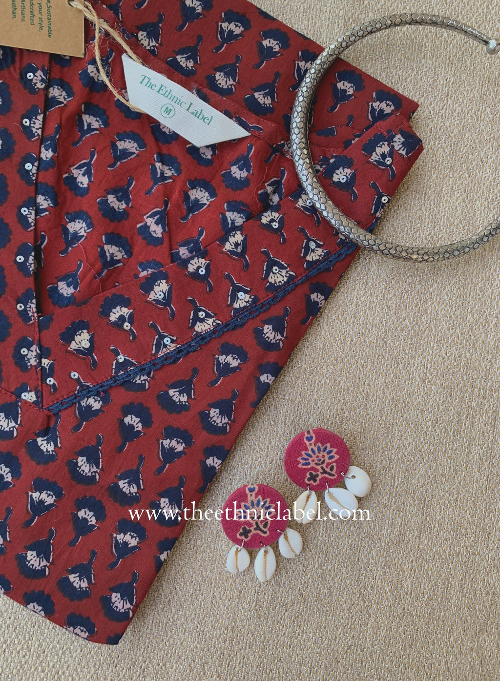 "Apurva" Laced Cotton kurta