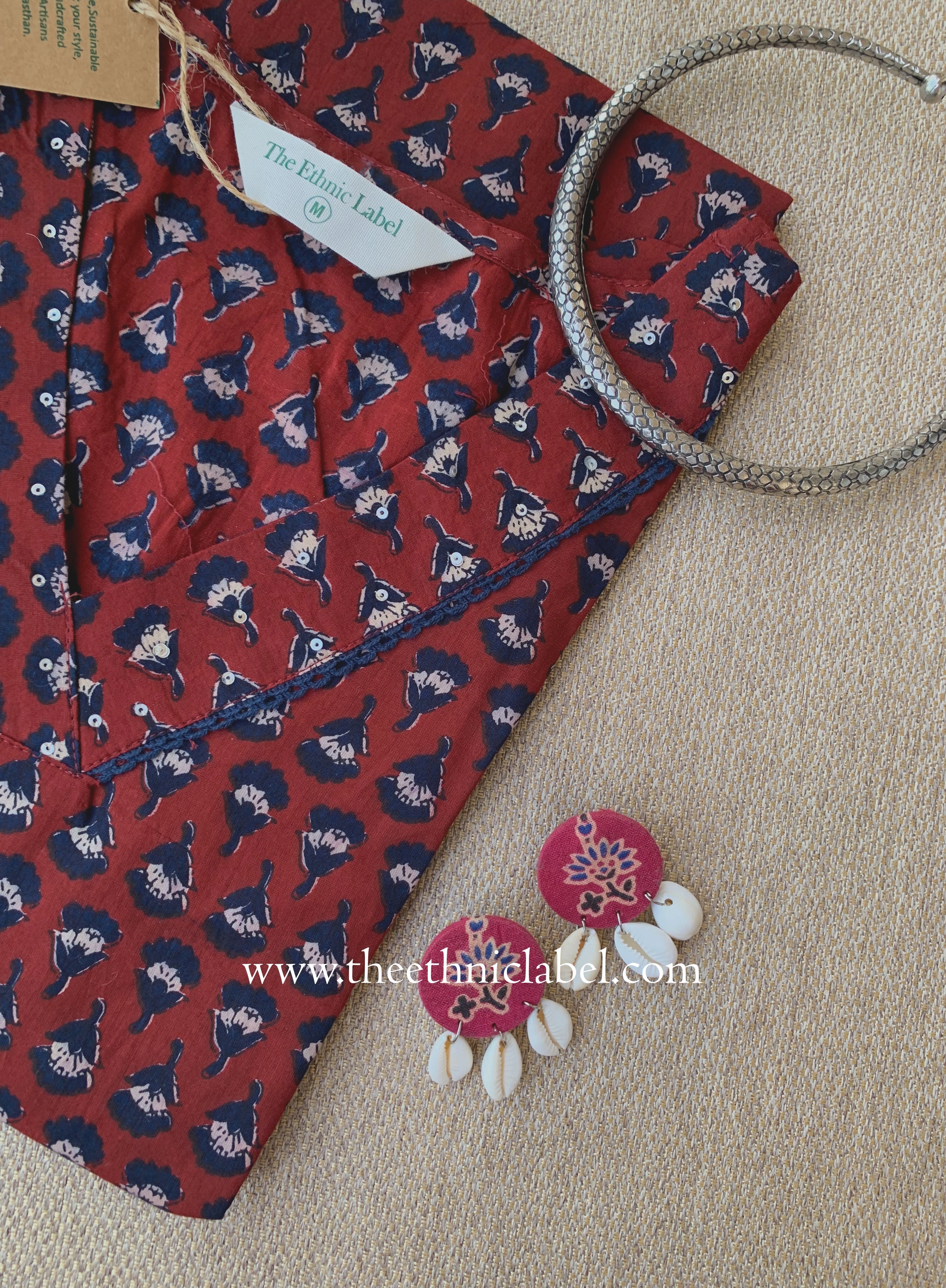 "Apurva" Laced Cotton kurta