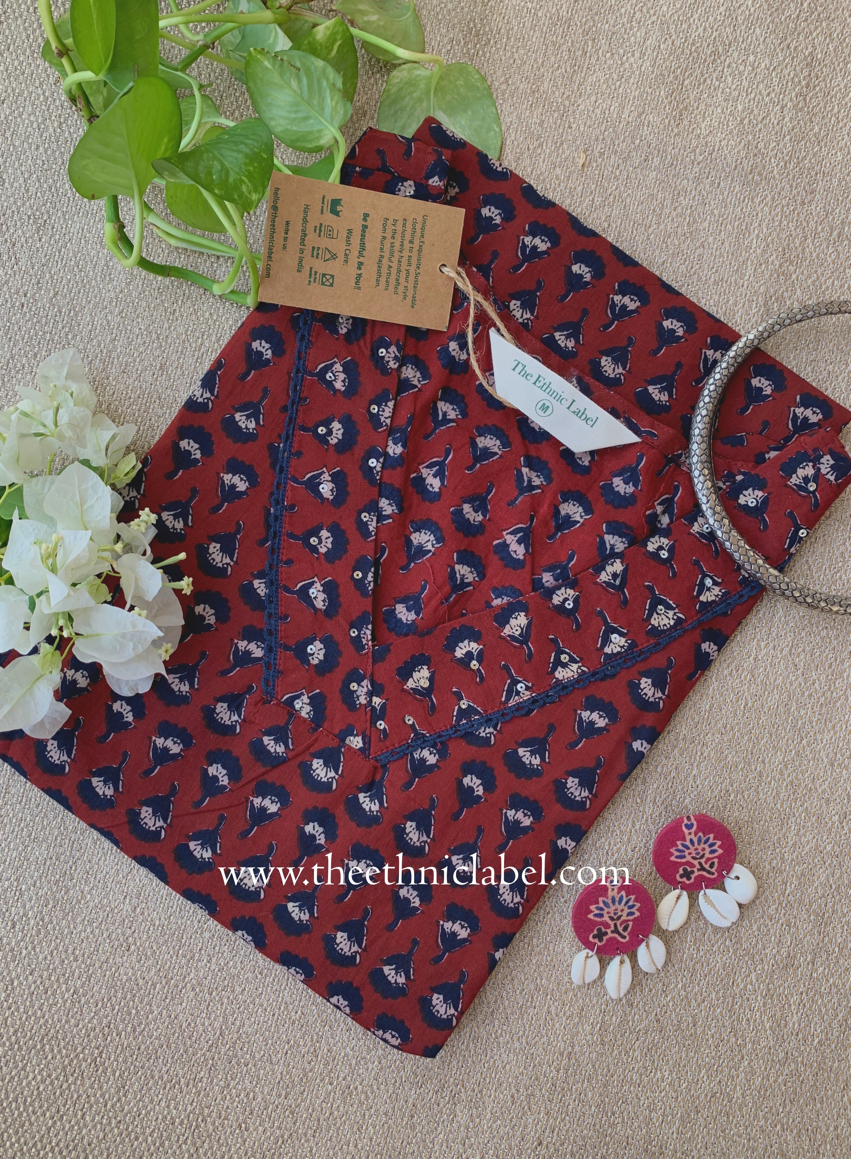 "Apurva" Laced Cotton kurta
