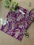 "Ruhi" Hand Embroidered Block Printed Cotton kurta