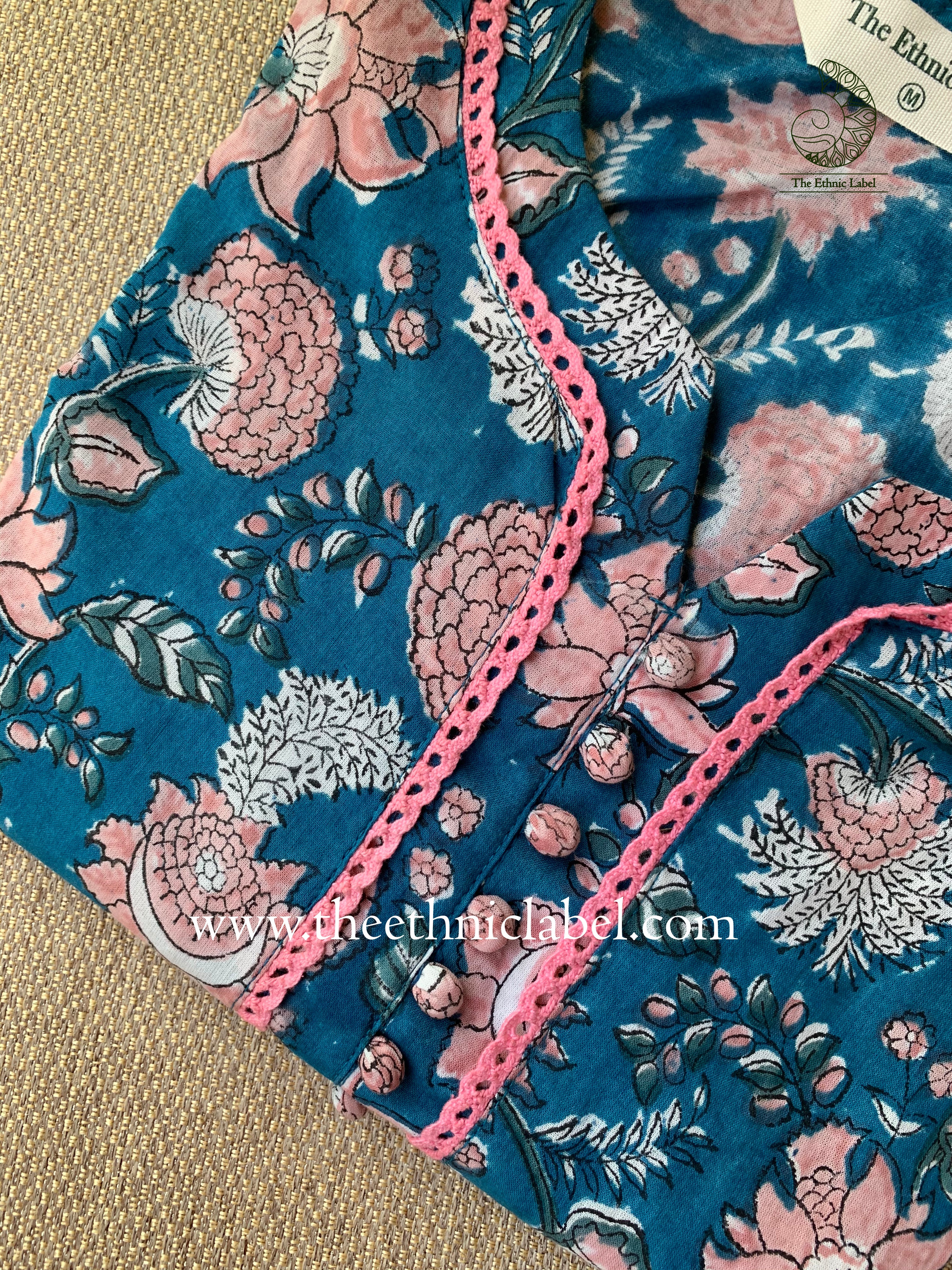 "Leher" Hand Block Print Cotton kurta