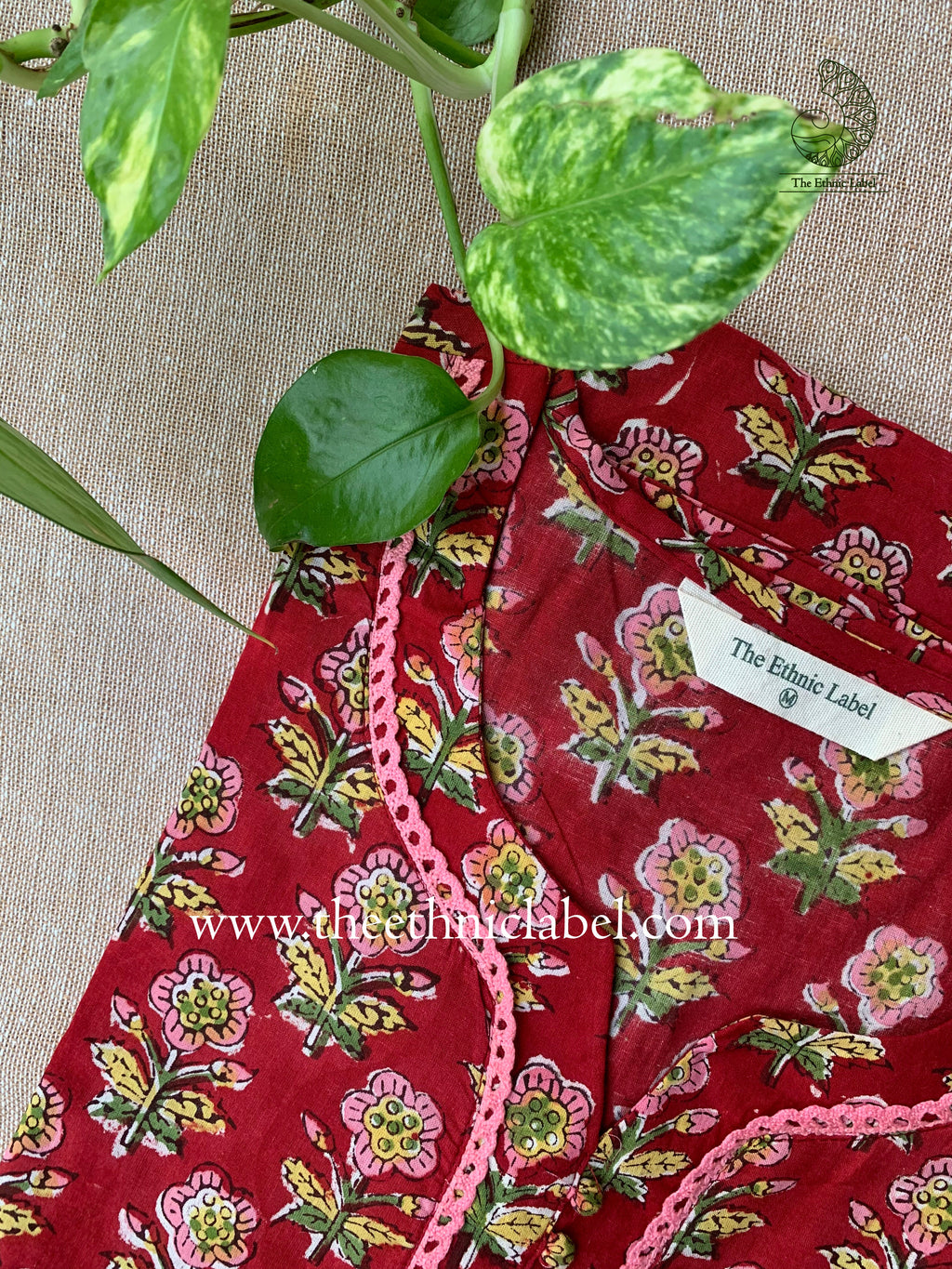 "Prachi" Hand Block Print Cotton kurta - 3XL