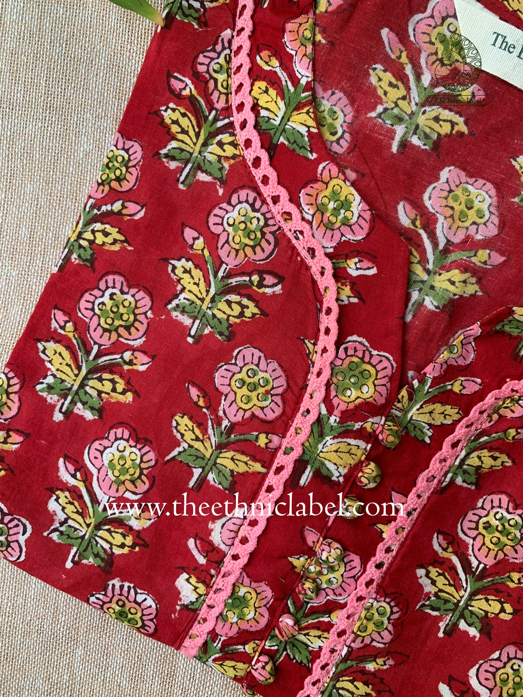 "Prachi" Hand Block Print Cotton kurta - 3XL