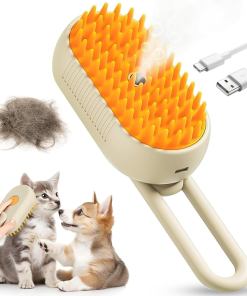 3 in 1 Pet Hair Removal Steam Comb, Perfect for Both Cats & Dogs 🐶🐱